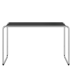 THONET Stahlrohr Schreibtisch S 285/0 Esche gebeizt schwarz - Gestell verchromt THONET Stahlrohr Schreibtisch S 285/0 Esche gebeizt schwarz - Gestell verchromt