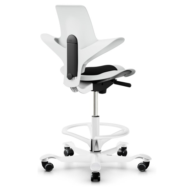 HAG Capisco 8010 Stehhilfe mit Fußring White Edition - Rückansicht 