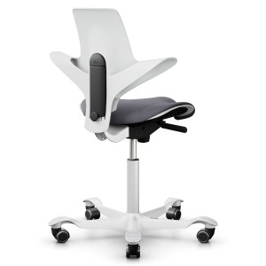 HAG CAPISCO PULS 8020 weiß | Stoff Xtreme 081 grau | Gestell weiß HAG CAPISCO PULS 8020 weiß | Stoff Xtreme 081 grau | Gestell weiß
