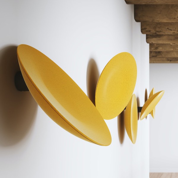 BuzziSpace BuzziDish | Akustik Wandpaneel | Gelb