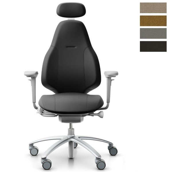 RH Mereo 220 silver-grey mit hoher Rückenlehne 