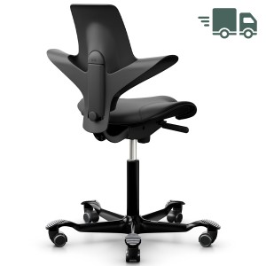 HAG CAPISCO PULS 8020 Sitzfläche Leder schwarz - Sitzschale u. Gestell schwarz HAG CAPISCO PULS 8020 Sitzfläche Leder schwarz - Sitzschale u. Gestell schwarz