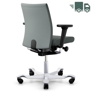 HAG Creed 6004 Bürostuhl silber mit mittelhoher Rückenlehne - Bezugsstoff Re-wool 0828 hellgrau HAG Creed 6004 Bürostuhl silber mit mittelhoher Rückenlehne - Bezugsstoff Re-wool 0828 hellgrau
