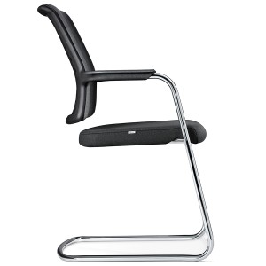 Interstuhl HERO 550H Freischwinger in Era tiefschwarz Interstuhl HERO 550H Freischwinger in Era tiefschwarz