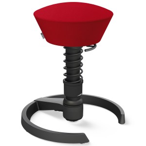 Aeris Swopper Select Wolle rot - Gleiter - Gestell schwarz - Standardfeder Aeris Swopper Select Wolle rot - Gleiter - Gestell schwarz - Standardfeder