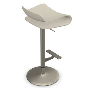 Kristalia BCN Barhocker höhenverstellbar Gestell beige lackiert Kristalia BCN Barhocker höhenverstellbar Gestell beige lackiert