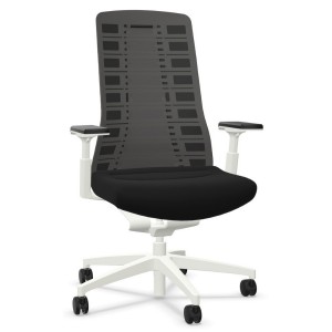 Interstuhl PUREis3 PU213 Bürostuhl weiß mit Netzrücken Farbe schwarz 3D-Armlehnen Interstuhl PUREis3 PU213 Bürostuhl weiß mit Netzrücken Farbe schwarz 3D-Armlehnen