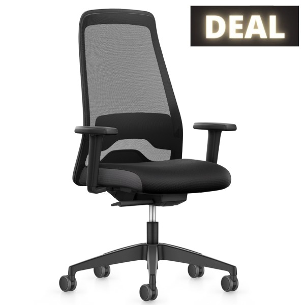 Interstuhl EVERYis1 257 Bürostuhl hoher Netzrücken schwarz