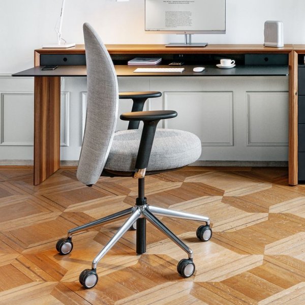 Girsberger Marva Bürostuhl Homeoffice Stoff Remix 123 ohne Designrollen