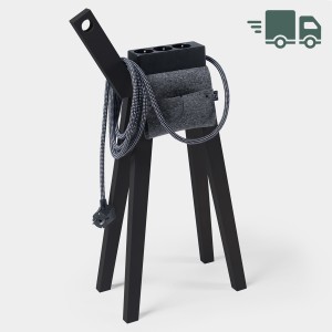 Stromer black + Satteltasche - Steckdose schwarz, Kabel schwarz/weiß Stromer black + Satteltasche - Steckdose schwarz, Kabel schwarz/weiß