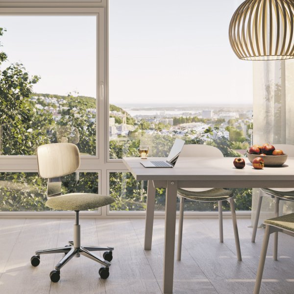 HAG Tion 2160 Bürostuhl Blush Rose | Sitz u. Rücken gepolstert | Stoff Cura 61257 HAG Tion Bürostuhl - Beispielbild