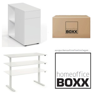 FM Homeoffice BOXX 2.1 - EASY GO Schreibtisch + STAND BY - Standcontainer FM Homeoffice BOXX 2.1 - EASY GO Schreibtisch + STAND BY - Standcontainer