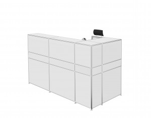 Bosse Modul Space Empfangstheke 5 weiß Bosse Modul Space Empfangstheke 5 weiß