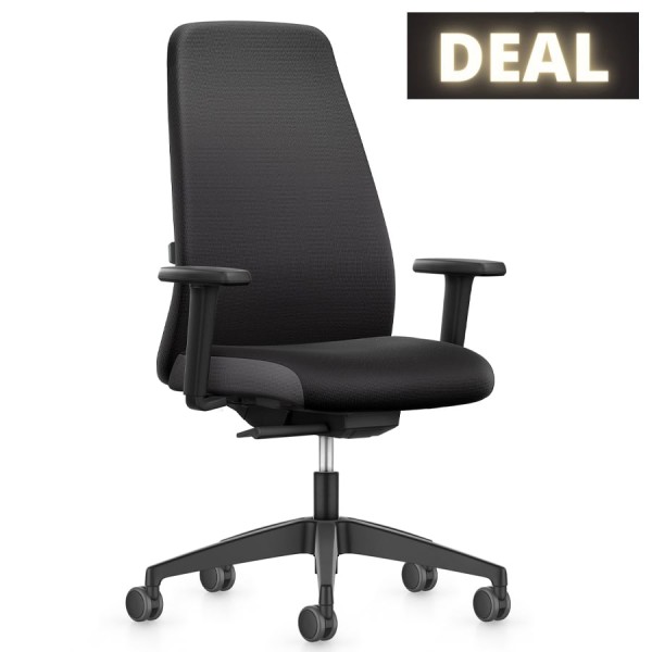 Interstuhl EVERYis1 157 Bürostuhl hoher Polsterrücken schwarz