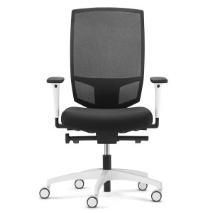 Dauphin @Just evo mesh in Schwarz mit Netz-Rückenlehne weiß Dauphin @Just evo mesh in Schwarz mit Netz-Rückenlehne weiß