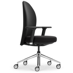 Girsberger Marva Bürostuhl Homeoffice mit Designrollen - schwarz Girsberger Marva Bürostuhl Homeoffice mit Designrollen - schwarz