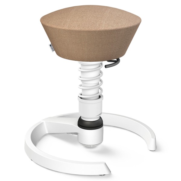 Aeris Swopper Capture Wolle rosa-beige meliert - Gleiter - Gestell weiß - Low-Feder