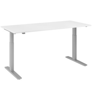 RWH Action Schreibtisch elektrisch verstellbar - weiß-silber - Breite 180 cm RWH Action Schreibtisch elektrisch verstellbar - weiß-silber - Breite 180 cm