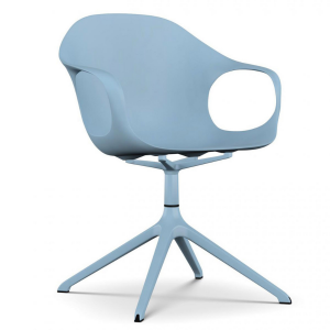 Kristalia ELEPHANT Drehstuhl Sitzschale blau Gestell blau Kristalia ELEPHANT Drehstuhl Sitzschale blau Gestell blau
