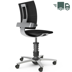 Aeris 3Dee Bürostuhl Wollmischung select schwarz Standard-Feder - Gestell/Feder hochglanz Aeris 3Dee Bürostuhl Wollmischung select schwarz Standard-Feder - Gestell/Feder hochglanz