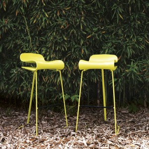 Kristalia BCN Barhocker fluo green Outdoor Kristalia BCN Barhocker fluo green Outdoor