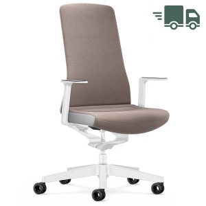 Interstuhl PURE INTERIOR Edition Bürostuhl mit Polsterrücken - Variante taupe Interstuhl PURE INTERIOR Edition Bürostuhl mit Polsterrücken - Variante taupe