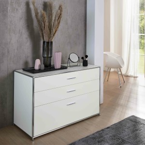 Bosse Solutions Sideboard weiß | 3 Schubladen Bosse Solutions Sideboard weiß | 3 Schubladen