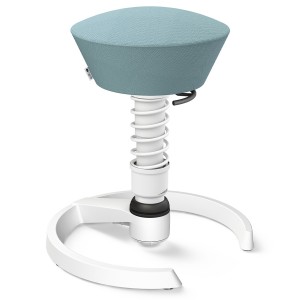 Aeris Swopper Select Wolle pastellblau - Gleiter - Gestell weiß - Standardfeder Aeris Swopper Select Wolle pastellblau - Gleiter - Gestell weiß - Standardfeder