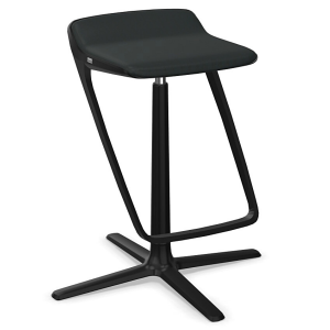 Interstuhl KINETICis5 710K Barhocker mit Fußraste Gestell schwarz Sitz schwarz Interstuhl KINETICis5 710K Barhocker mit Fußraste Gestell schwarz Sitz schwarz