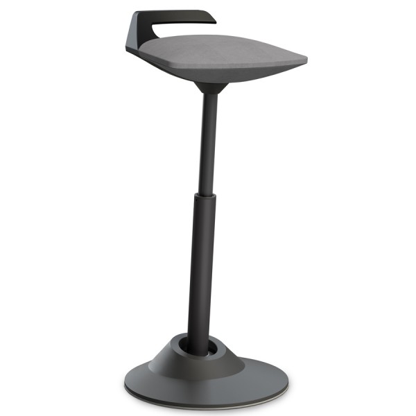 Aeris Muvman Mikrofaser grau High-Feder - Gestell schwarz 