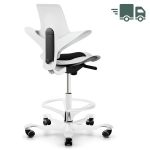 HAG Capisco 8010 Stehhilfe mit Fußring White Edition HAG Capisco 8010 Stehhilfe mit Fußring White Edition