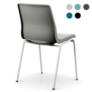 Profim Ana Sitz gepolstert | Schale charcoal | Gestell misty | Bezug oceanic oci014 Profim Ana Sitz gepolstert | Schale charcoal | Gestell misty | Bezug oceanic oci014