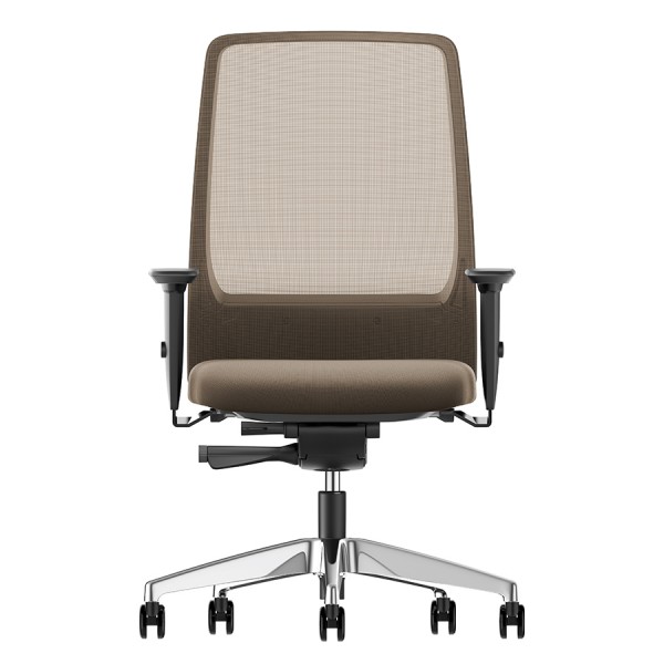 Interstuhl AIMis1 1S03 Bürostuhl Automatik | Netzrücken beige | Fußkreuz Chrom Interstuhl AIMis1 (1S03) Bürostuhl mit Netzrücken beige Fußkreuz Chrom