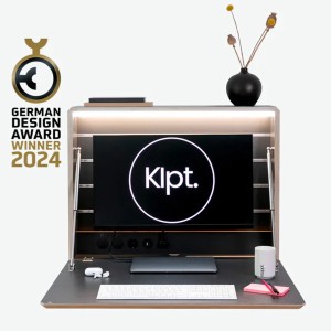 Klappt. Wandschreibtisch anthrazit (Beispieleinrichtung) | Mit Auszeichnung Klappt. Wandschreibtisch anthrazit (Beispieleinrichtung) | Mit Auszeichnung