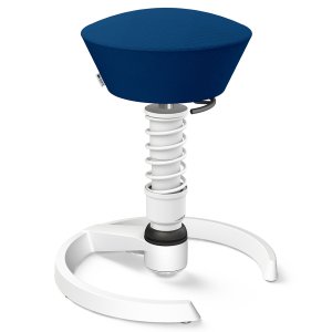 Aeris Swopper Select Wolle blau - Gleiter - Gestell weiß - High-Feder Aeris Swopper Select Wolle blau - Gleiter - Gestell weiß - High-Feder