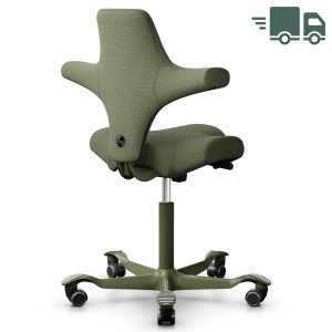 HAG Capisco 8106 mit Designstoff Sirdal in Grün - Gestell Moss grey HAG Capisco 8106 mit Designstoff Sirdal in Grün - Gestell Moss grey