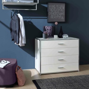 Bosse Solutions Sideboard weiß | 4 Schubladen Bosse Solutions Sideboard weiß | 4 Schubladen