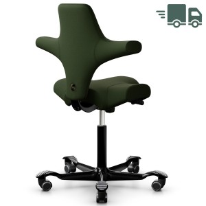 HAG CAPISCO 8106 | Wollstoff Select waldgrün | Gestell schwarz HAG CAPISCO 8106 | Wollstoff Select waldgrün | Gestell schwarz