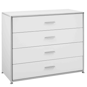 Vorschau: Bosse Solutions Sideboard weiß | 4 Schubladen Vorschau: Bosse Solutions Sideboard weiß | 4 Schubladen