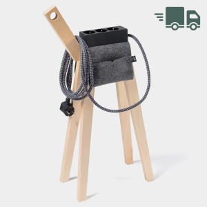 Stromer nature + Satteltasche - Steckdose schwarz, Kabel schwarz/weiß Stromer nature + Satteltasche - Steckdose schwarz, Kabel schwarz/weiß
