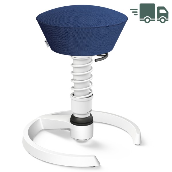 Aeris Swopper Air Mesh-Gewebe Runner blau mit Gleiter - Gestell/Feder weiß