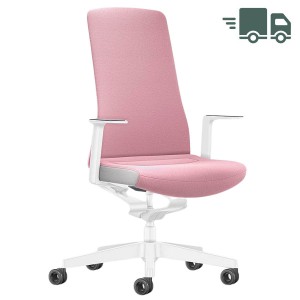 Interstuhl PURE INTERIOR Edition Bürostuhl mit Polsterrücken - Variante rosa Interstuhl PURE INTERIOR Edition Bürostuhl mit Polsterrücken - Variante rosa