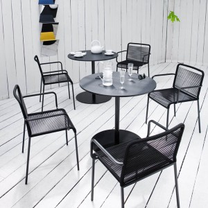 lapalma ARIA S43 Gartenstuhl | Sitfzfläche schwarz | Vierfuß-Gestell schwarz lapalma ARIA S43 Gartenstuhl | Sitfzfläche schwarz | Vierfuß-Gestell schwarz