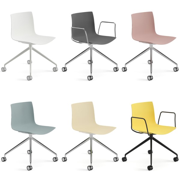 Arper Catifa 46 0369 einfarbig mit Drehgestell verschiedene Farben