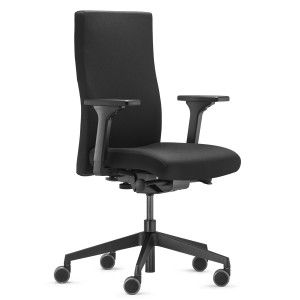Trendoffice to-strike work pro 9248 Drehstuhl in Schwarz - Front Trendoffice to-strike work pro 9248 Drehstuhl in Schwarz - Front