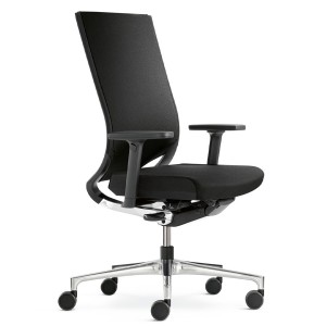 Klöber Duera (due98) 3D-Netzrücken mit Softpolsterauflage - schwarz Klöber Duera (due98) 3D-Netzrücken mit Softpolsterauflage - schwarz