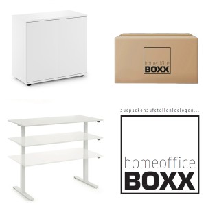 FM Homeoffice BOXX 2.2 - EASY GO Schreibtisch + SPACE - Flügeltürenschrank FM Homeoffice BOXX 2.2 - EASY GO Schreibtisch + SPACE - Flügeltürenschrank