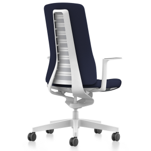 Interstuhl PUREis3 PU113 Bürostuhl mit Polsterrücken weiß blau Interstuhl PUREis3 PU113 Bürostuhl mit Polsterrücken weiß blau