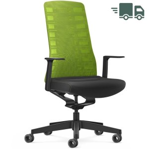 Interstuhl PURE ACTIVE Edition Bürostuhl mit Netzrücken - Variante grün-schwarz Interstuhl PURE ACTIVE Edition Bürostuhl mit Netzrücken - Variante grün-schwarz