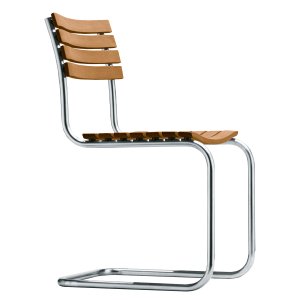 THONET S 40 Gartenstuhl Stahlrohr-Freischwinger - Gestell verchromt THONET S 40 Gartenstuhl Stahlrohr-Freischwinger - Gestell verchromt